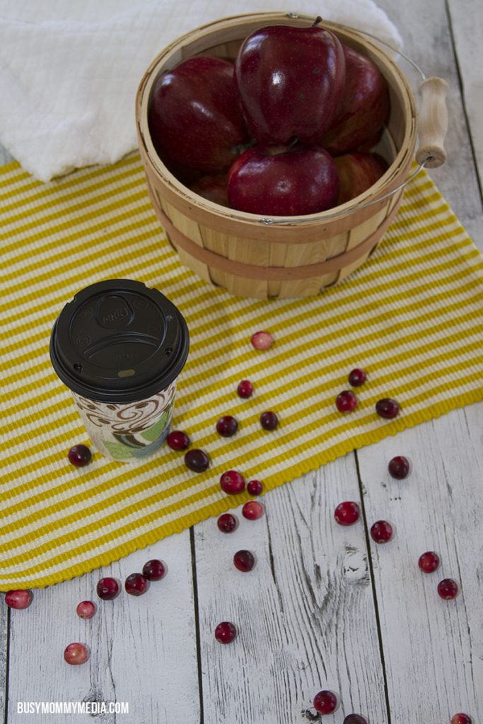 Homemade cranberry apple cider