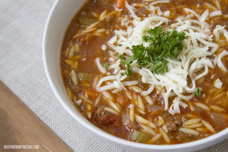 Instant Pot Hamburger Orzo Soup