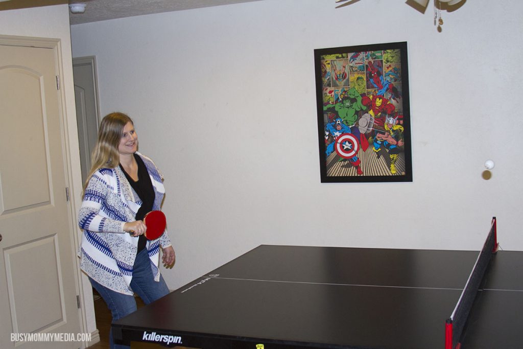 playing ping pong