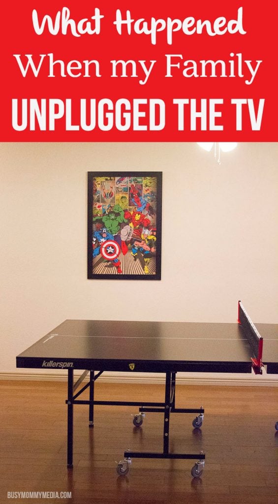 What Happened When my family Unplugged the TV 