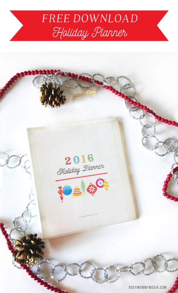 2016 Holiday Planner | This Free Holiday Planner has everything you need to have a stress-free holiday season. It includes everything from a gift checklist, holiday budget, holiday meal planner, and more!!