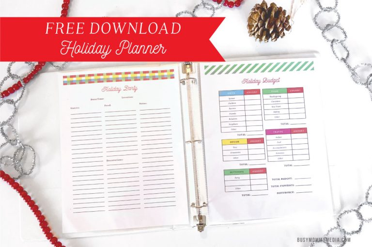 2016 Holiday Planner