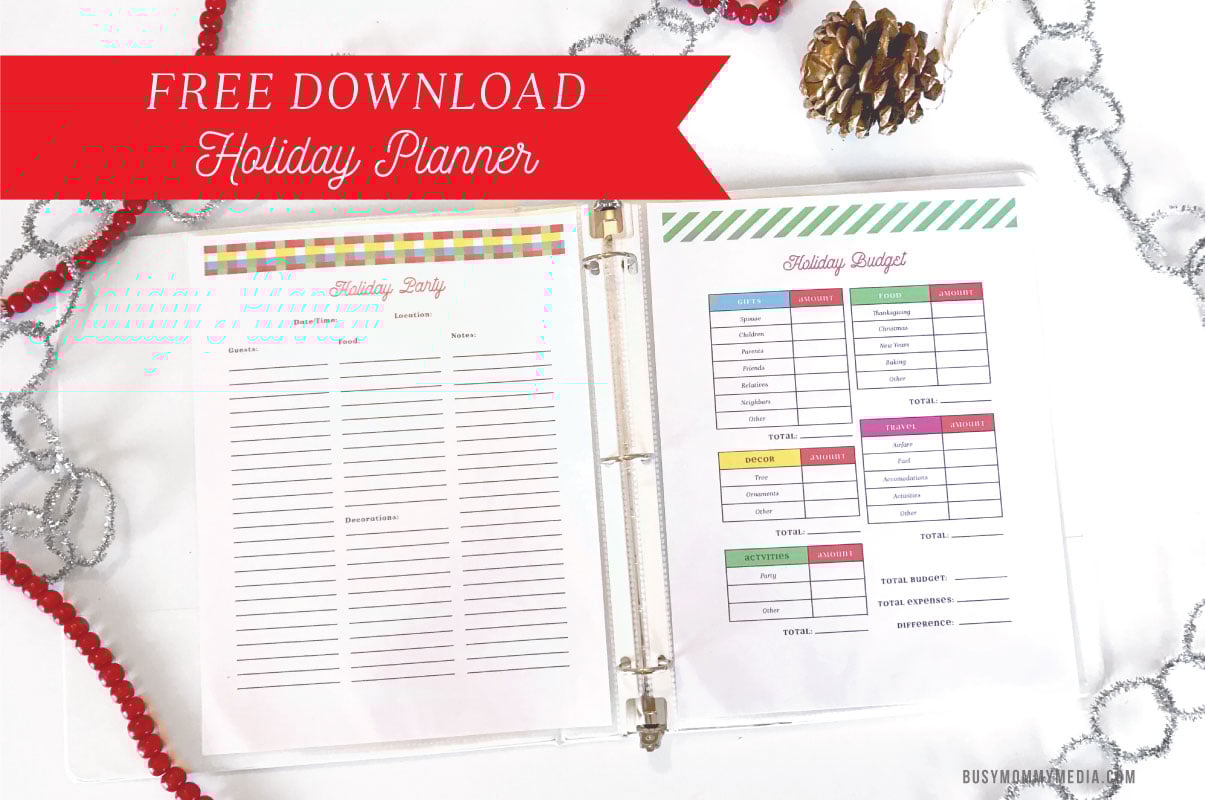 2016 Holiday Planner