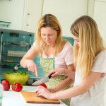 Teen cooking