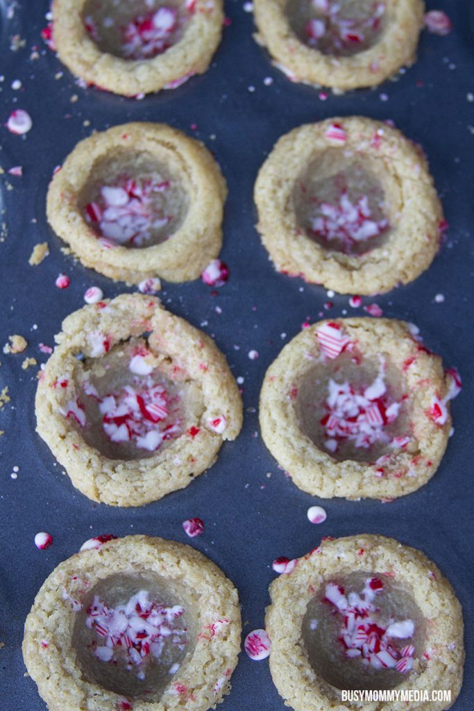 Making cookie cups with a tart tamper