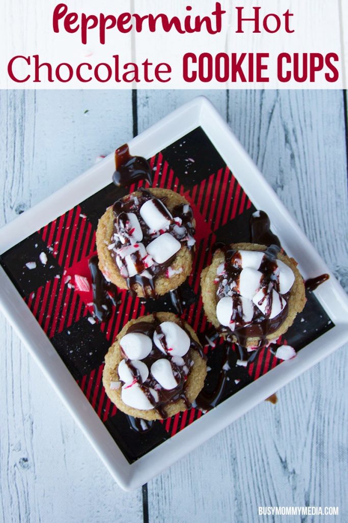 Peppermint Hot Chocolate Cookie Cups with Immaculate Baking Products