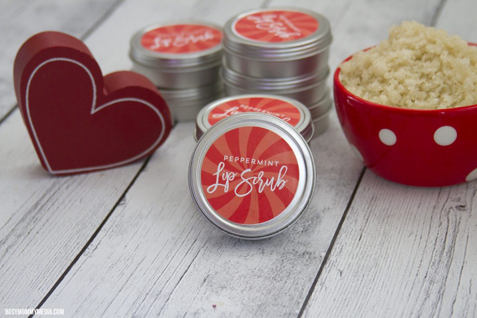 DIY Peppermint Lip Scrub - Includes FREE Printable Labels!