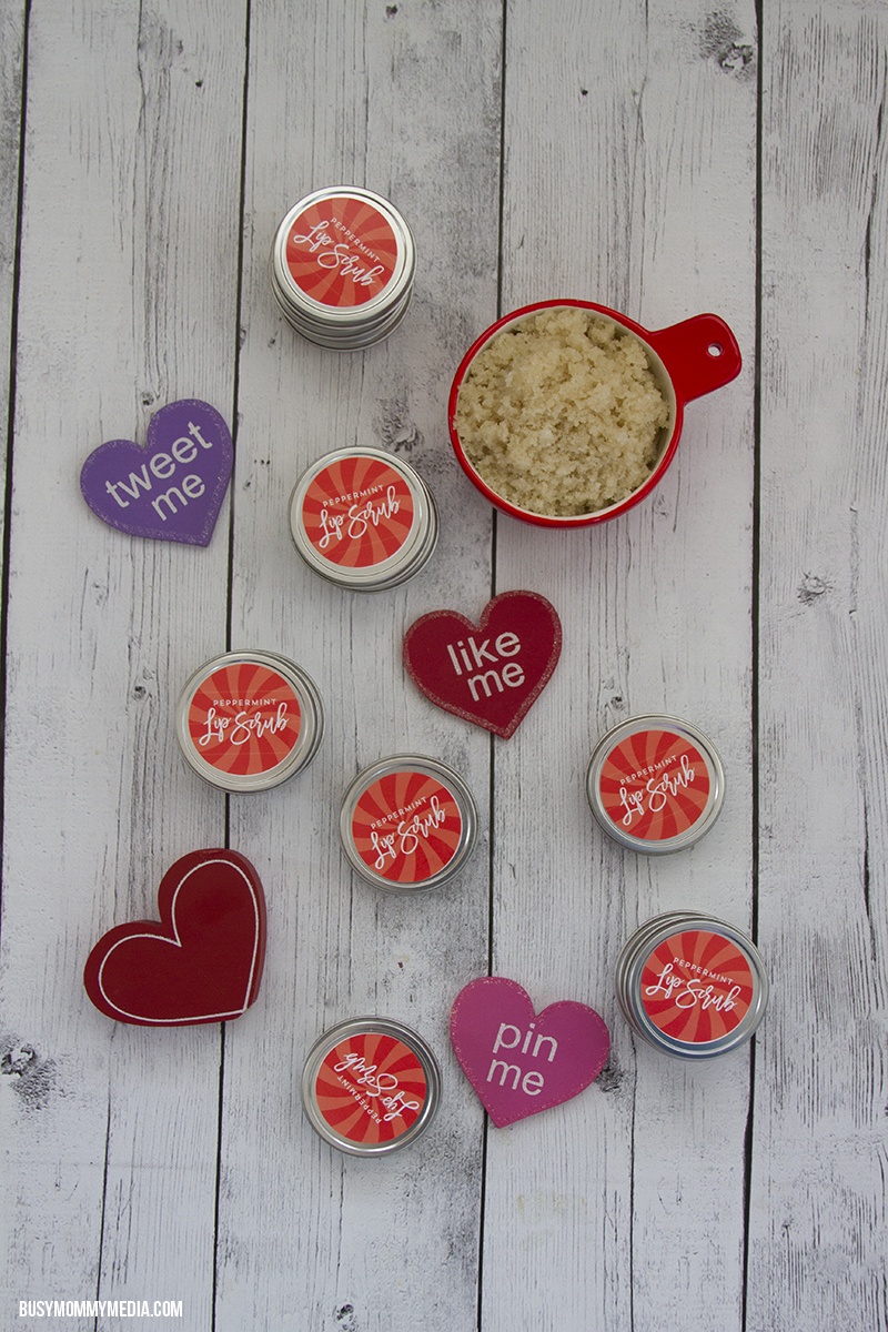 DIY Peppermint Lip Scrub - Includes FREE Printable Labels!