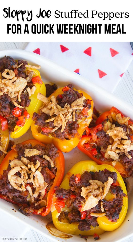 Sloppy Joe Stuffed Peppers - These are such a great way to simplify dinner!