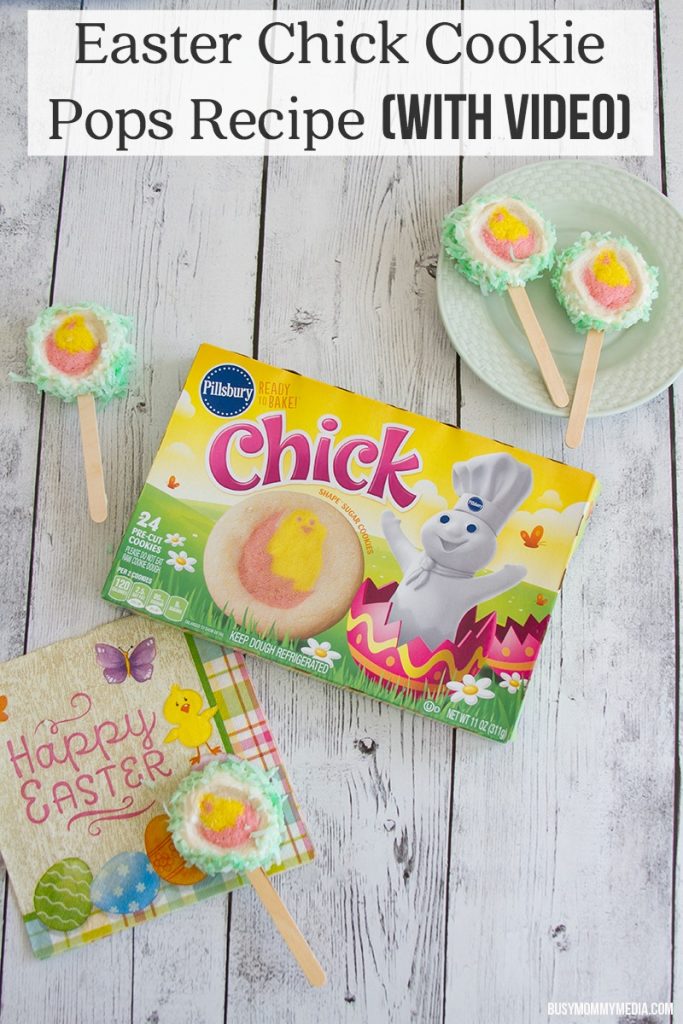 Easter Chick Cookie Pops Recipe (with VIDEO)