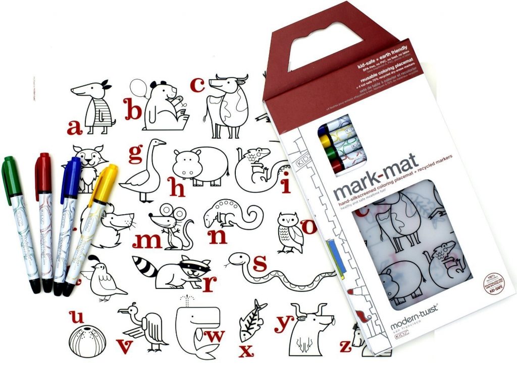 modern-twist Kids Mark-Mat Silicone Coloring Placemat