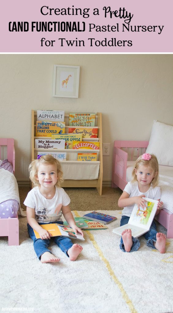 Creating a Pretty (and Functional) Pastel Nursery for Twin Toddlers 