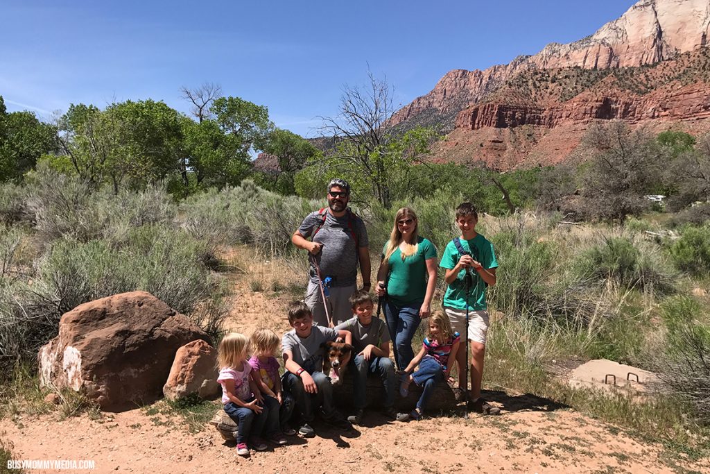Family Hike at Zion National Park