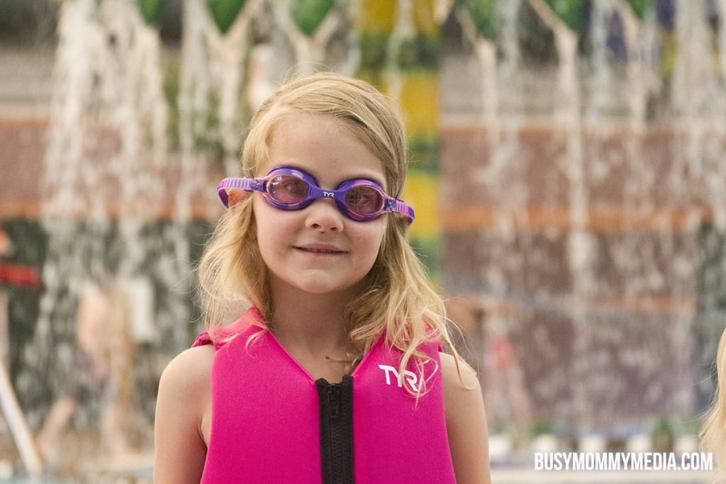 Child swimming