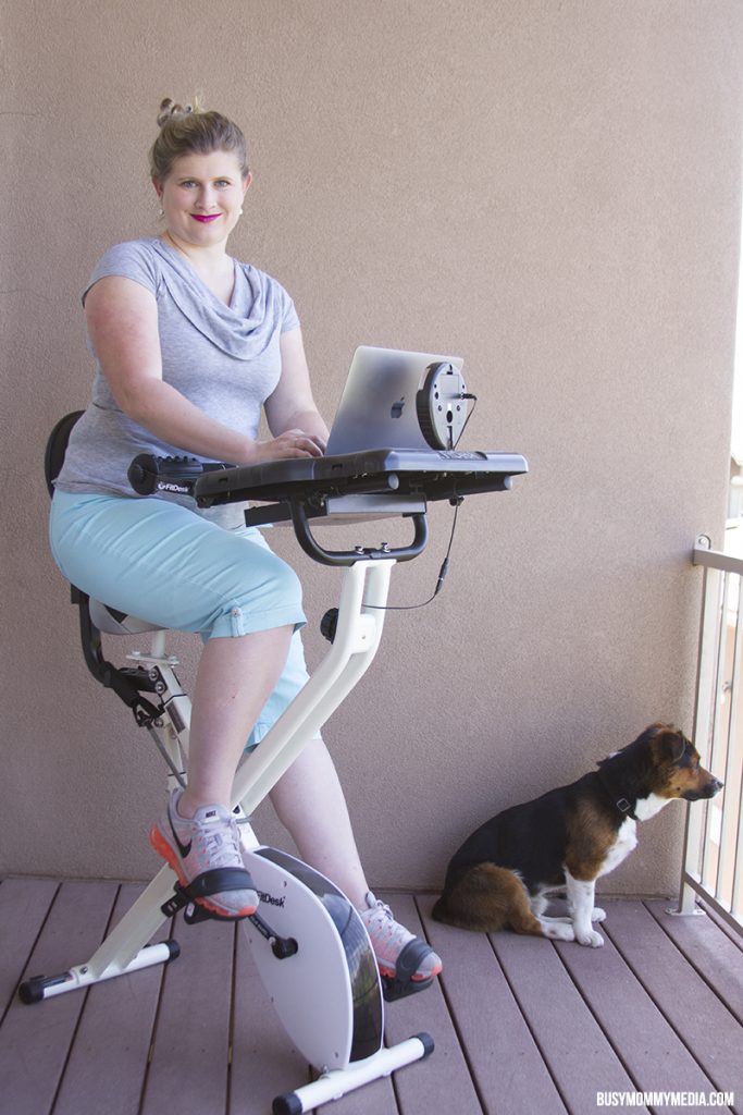 Use a Fit Bike to sneak in some exercise while you work