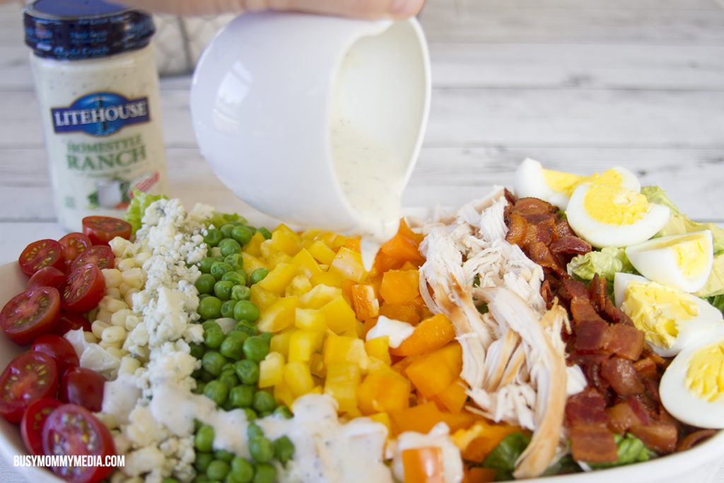 Summer Cobb Salad with Litehouse Ranch
