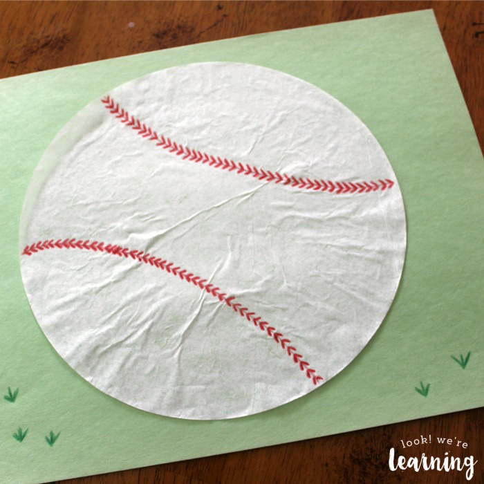 Coffee Filter Baseball Craft