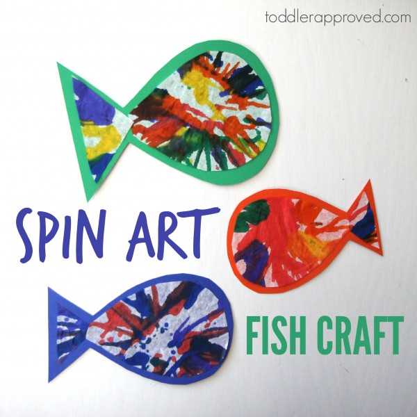 Spin Art Fish Craft