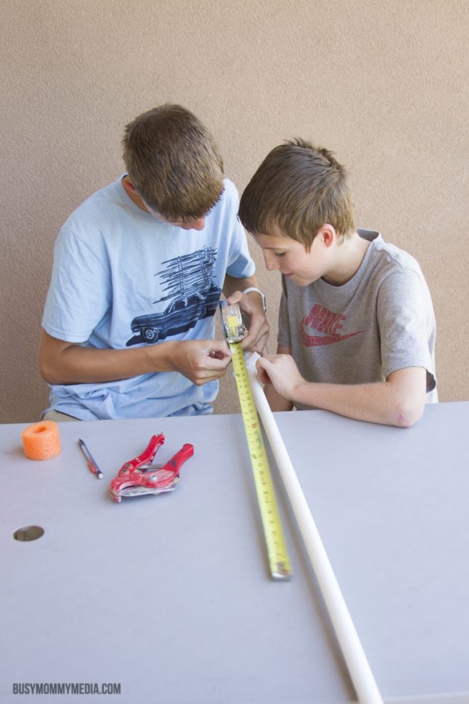 DIY pool noodle sword