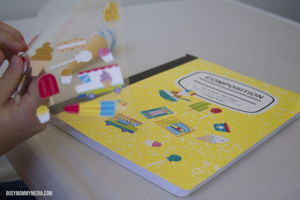 ice cream stickers for composition books