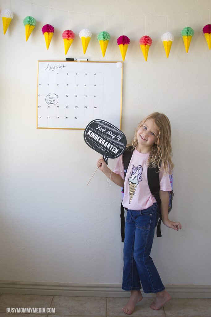 First day of kindergarten sign