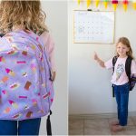 Ice cream backpack for kindergartners