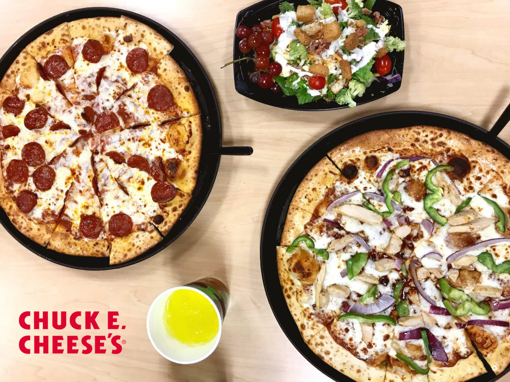 Family Pizza Night at Chuck E. Cheese's