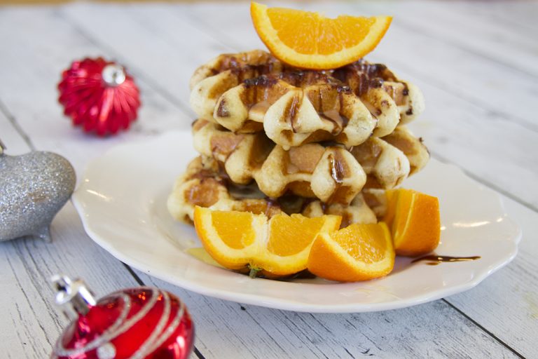 Cinnamon Roll Waffles