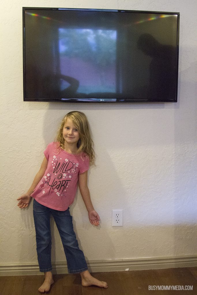 Cord free TV mount
