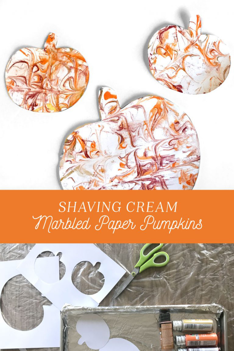 Shaving Cream Pumpkins