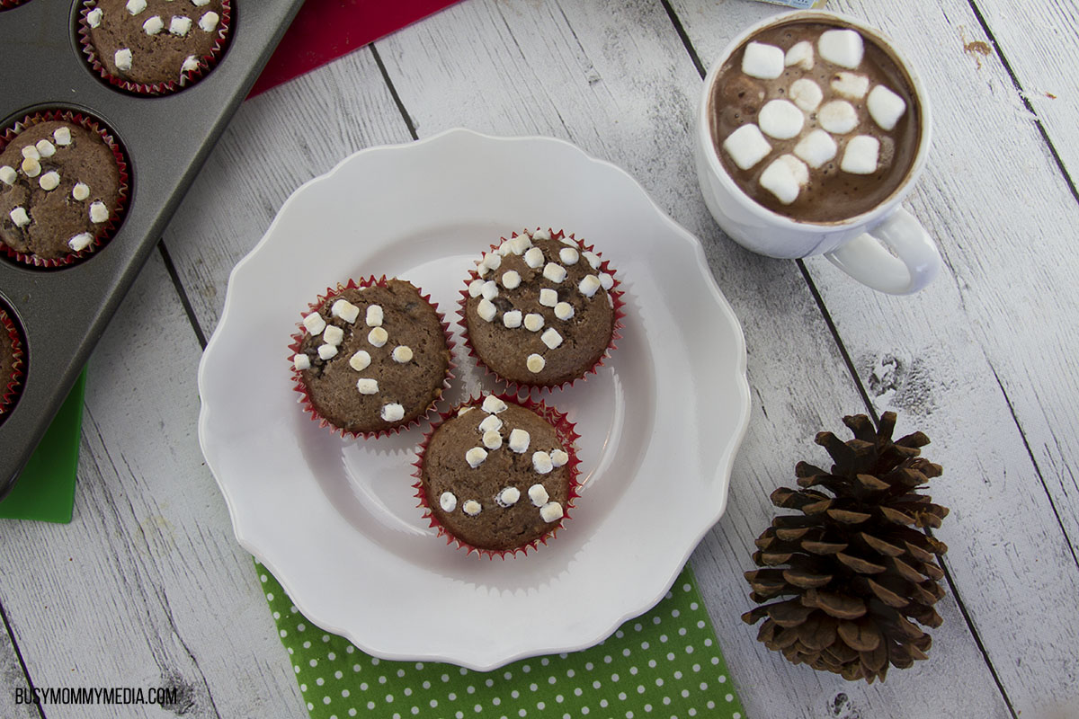 Hot chocolate muffins