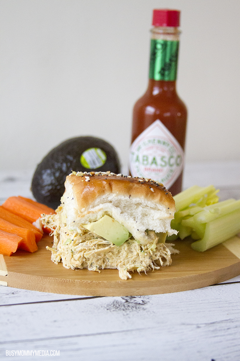 Spicy Ranch Chicken Sliders with Avocado for the Big Game