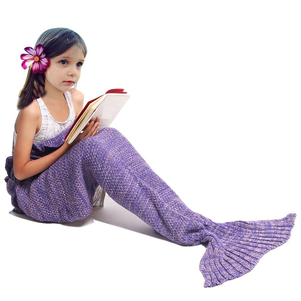 Mermaid tail blanket for kids