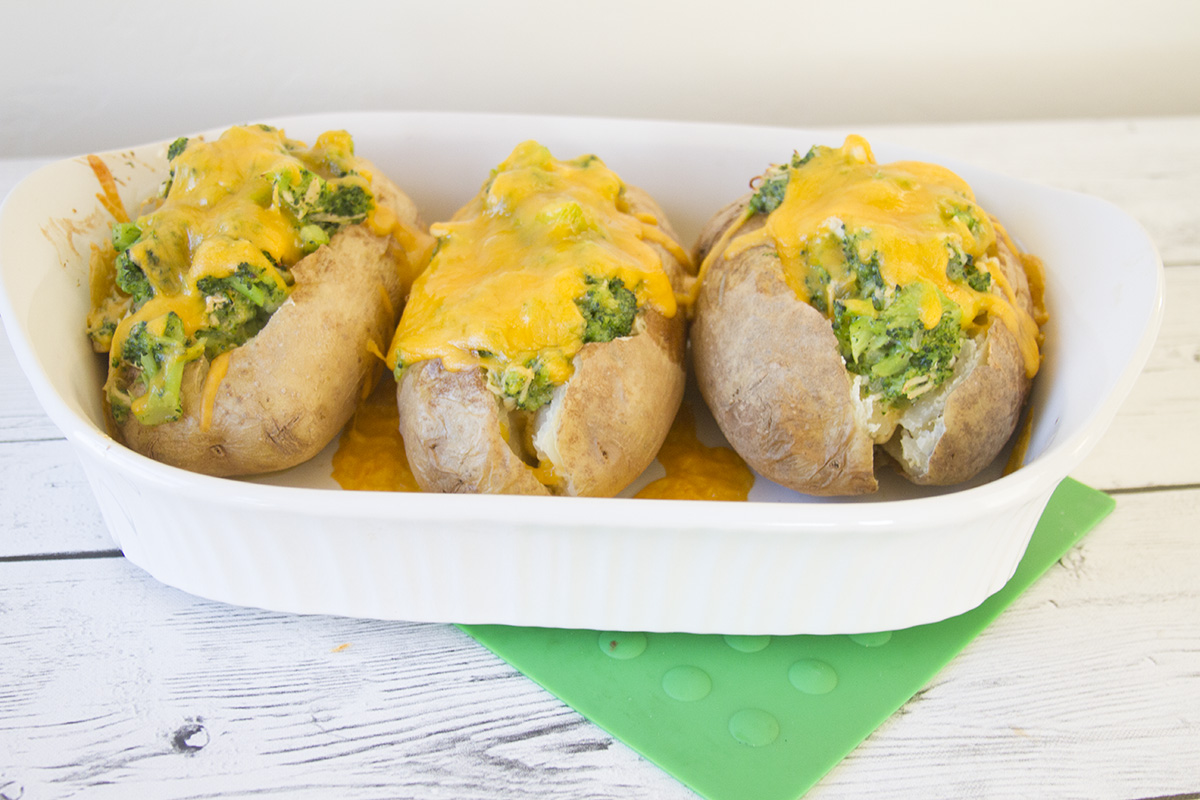 Chicken Broccoli Casserole Baked Potatoes