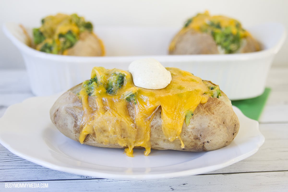 Chicken Broccoli Casserole Baked Potatoes