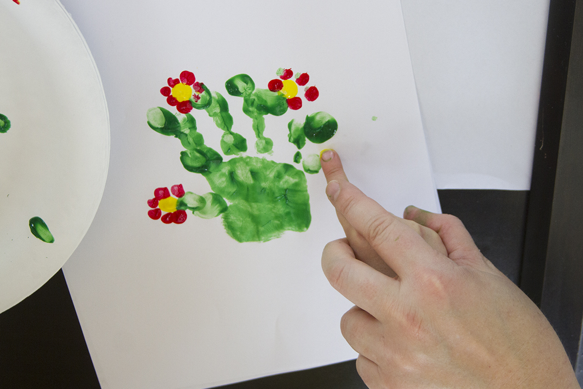 Handprint Cactus for kids