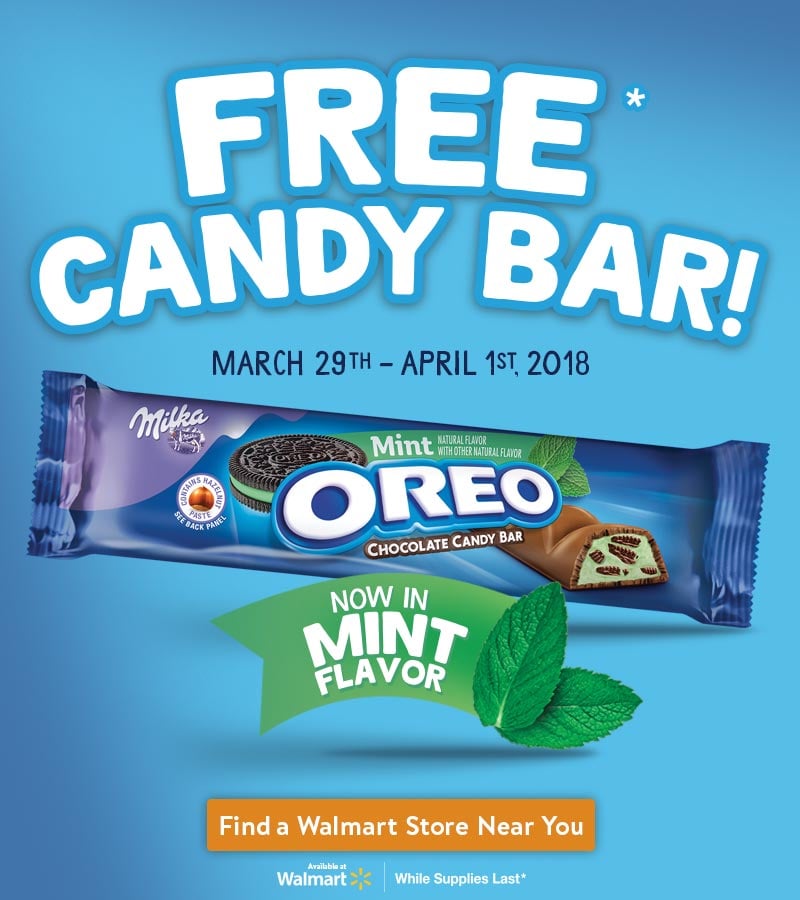Free Oreo Candy Bar
