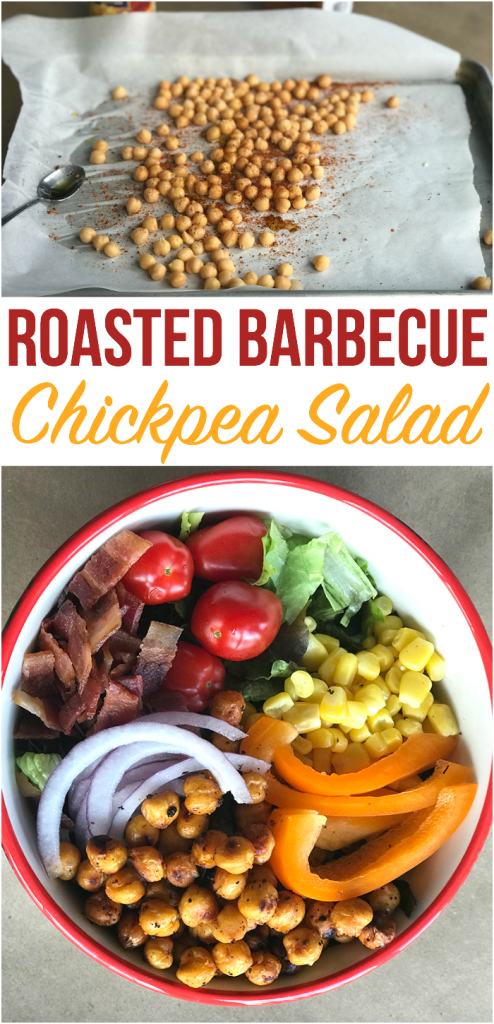 Roasted Barbecue Chickpea Salad