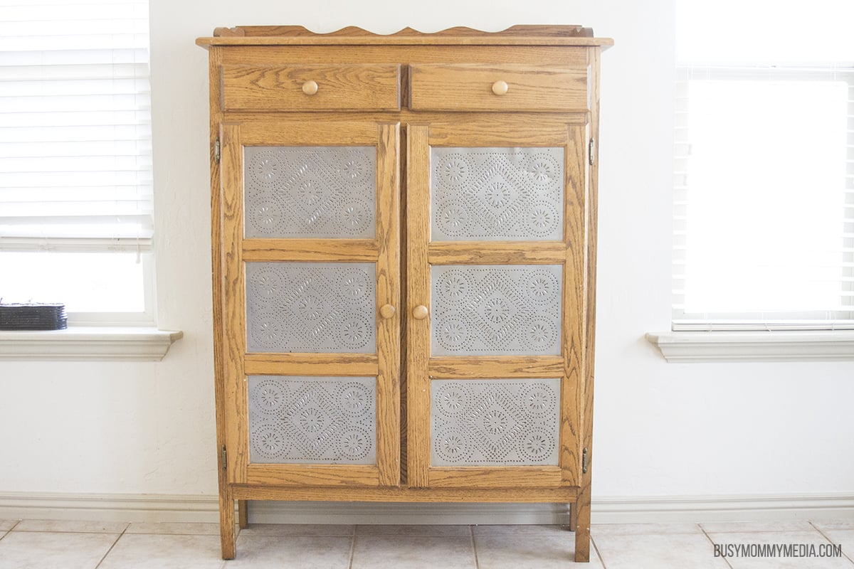 refinish a pie safe