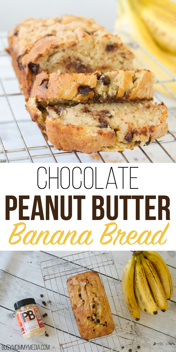 Chocolate Peanut Butter Banana Bread