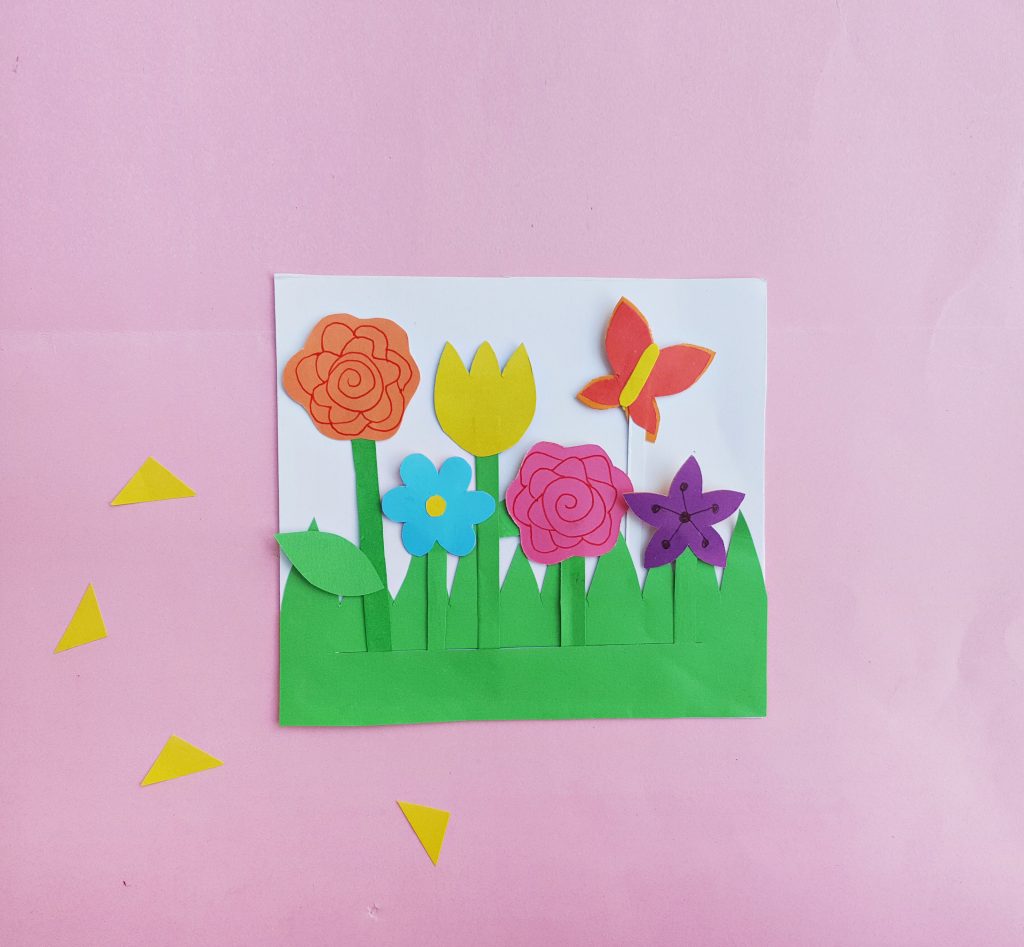 Summer Crafts for Kids Paper Flower Garden