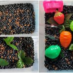 Veggie Garden Sensory Bin for kids