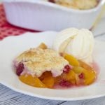Raspberry Peach Cobbler