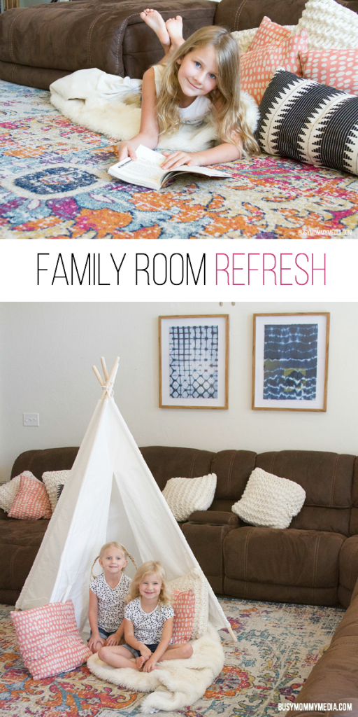 Back-to-School Family Room Refresh