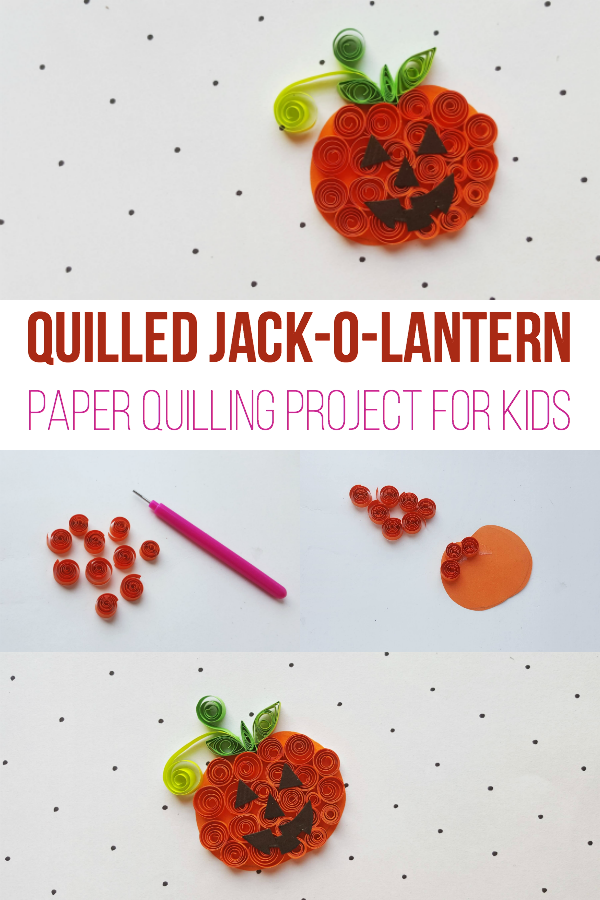 Quilled Jack-O-Lantern - Paper Quilling Project for Kids