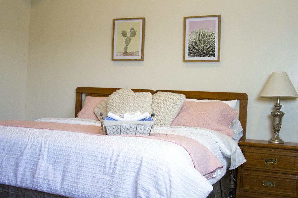 Prepping a guest room