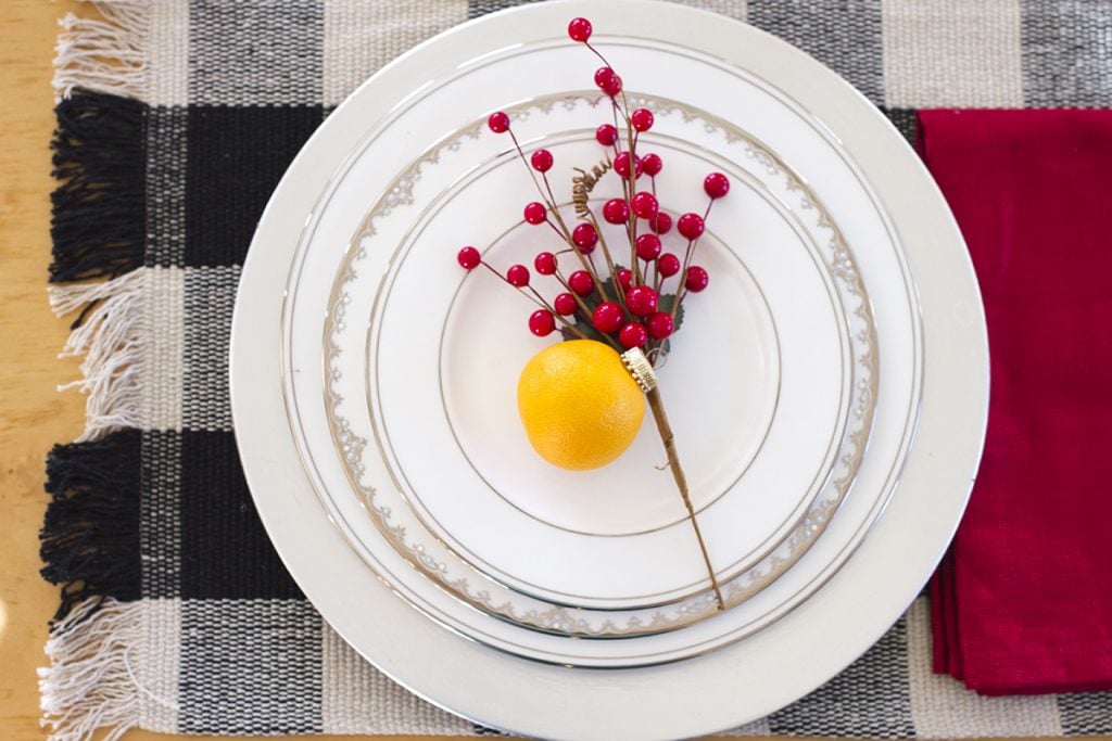 Citrus-themed table