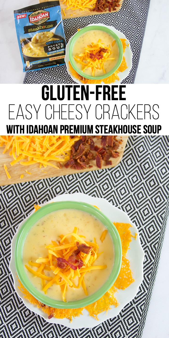 Easy Cheesy Crackers with Idahoan Premium Steakhouse Soup