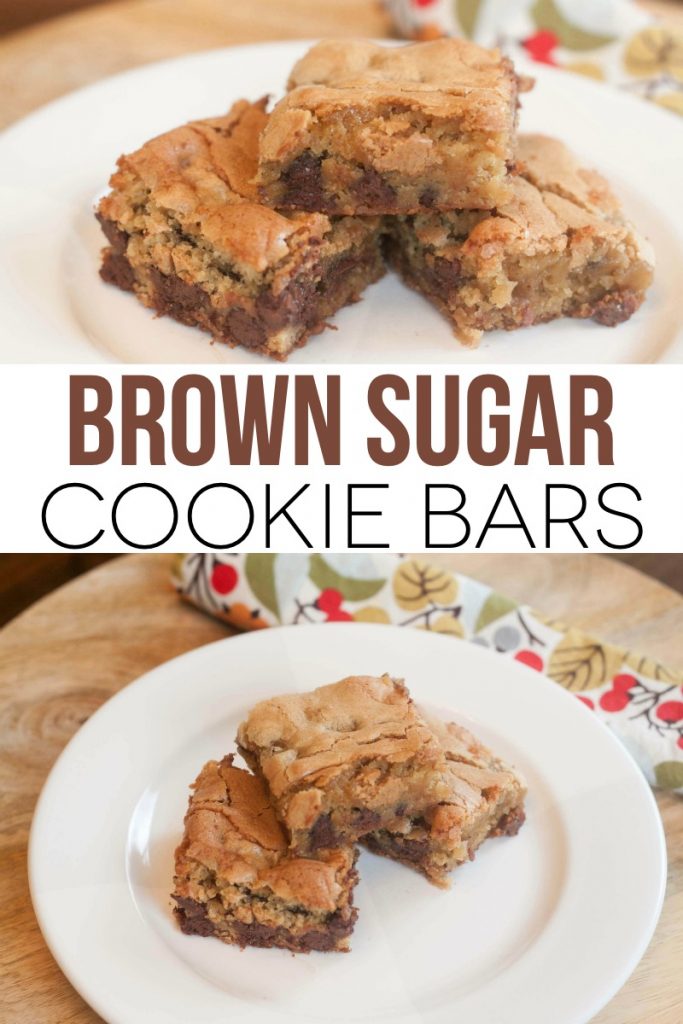 Brown Sugar Cookie Bars