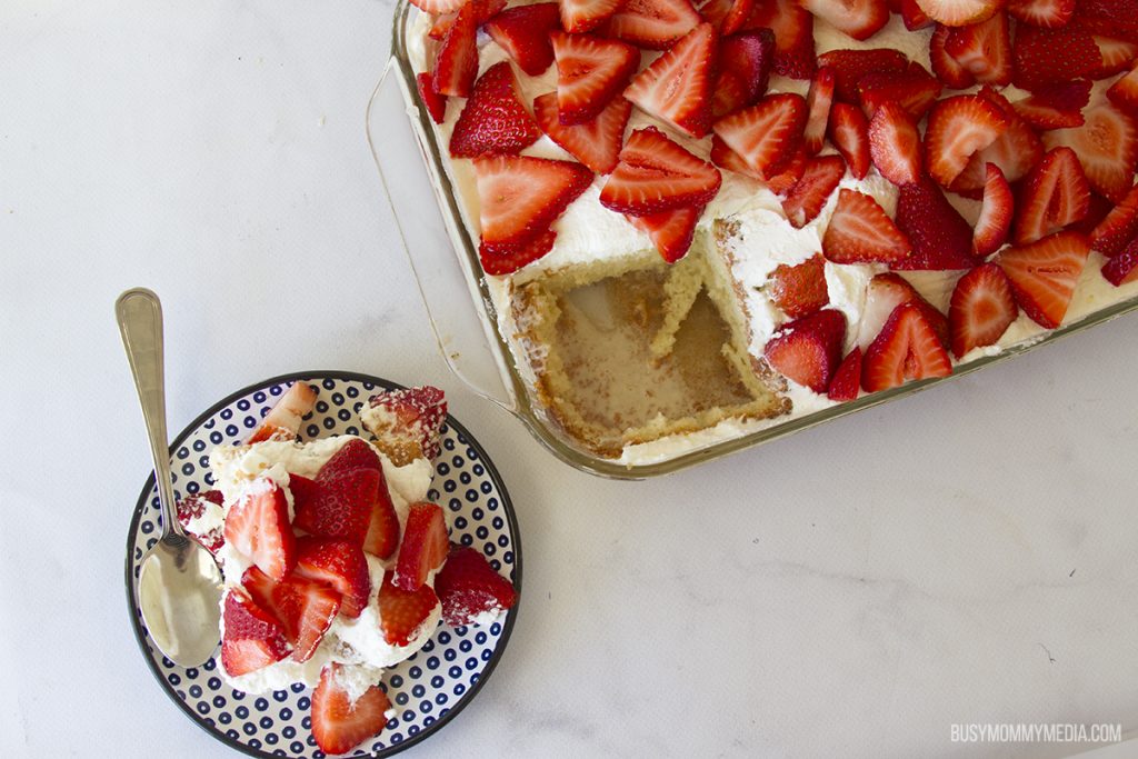 Tres Leches Cake with Strawberries
